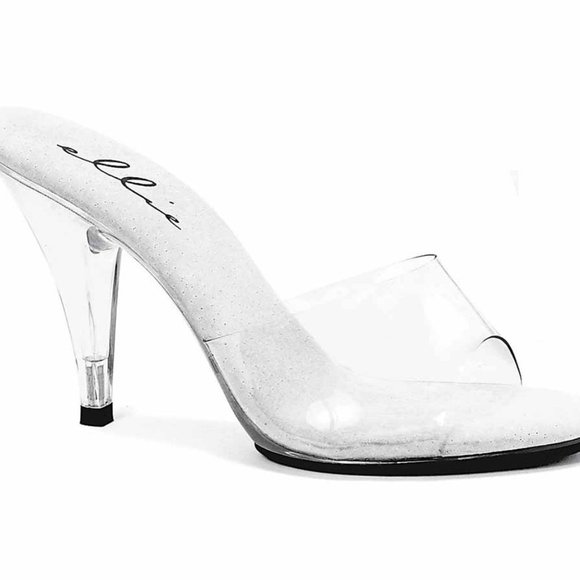NEW IN BOX  clear heels Ellie 405-Vanity size 6 fitness competition - Picture 1 of 1